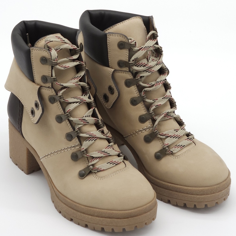 See By Chloe Tan and Black Lace Up‎ Boots
